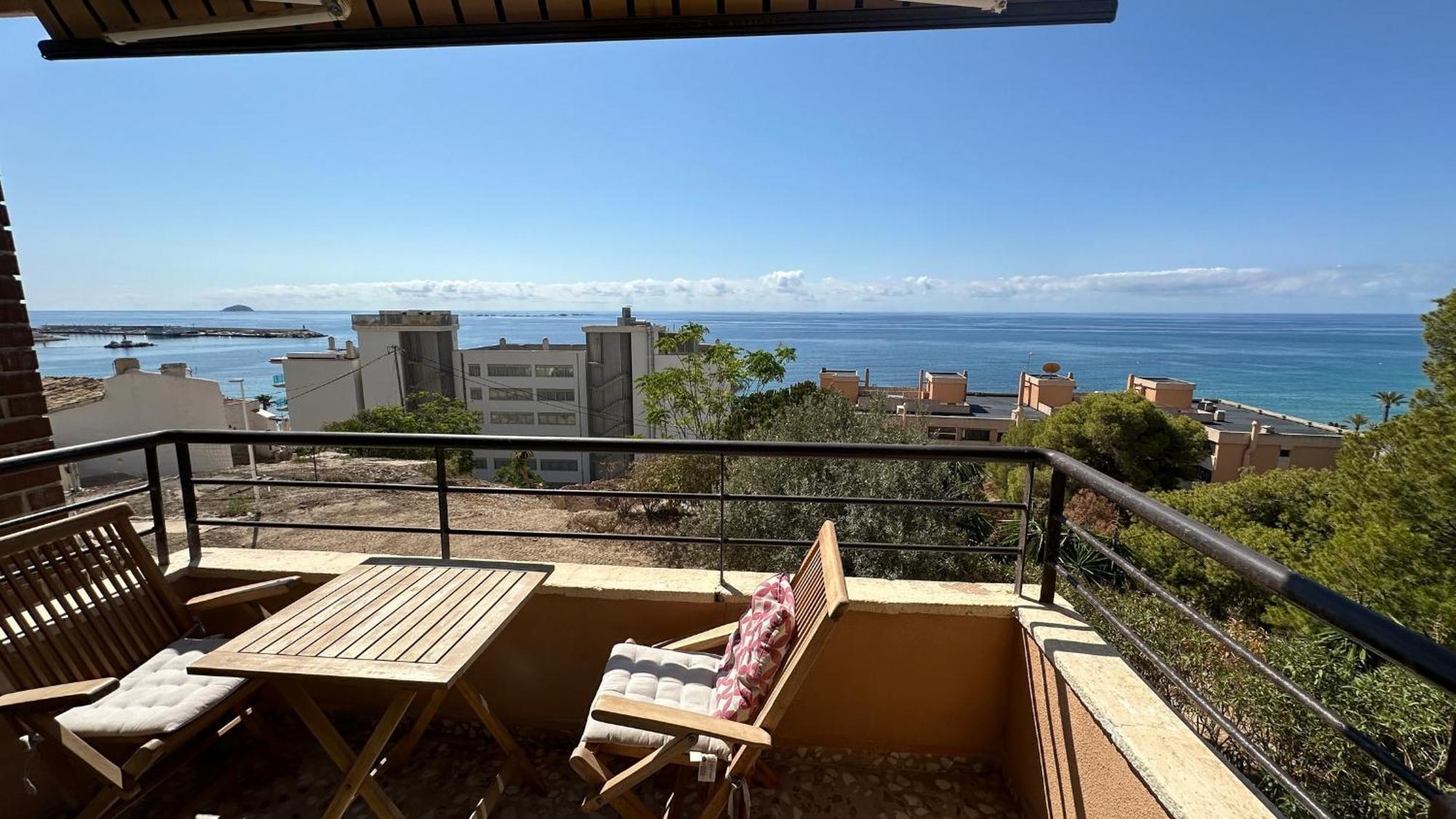 Pv20B, Amplio Apartamento Centrico, 50 Mt De La Playa Y Vistas Al Mar Villajoyosa Bagian luar foto