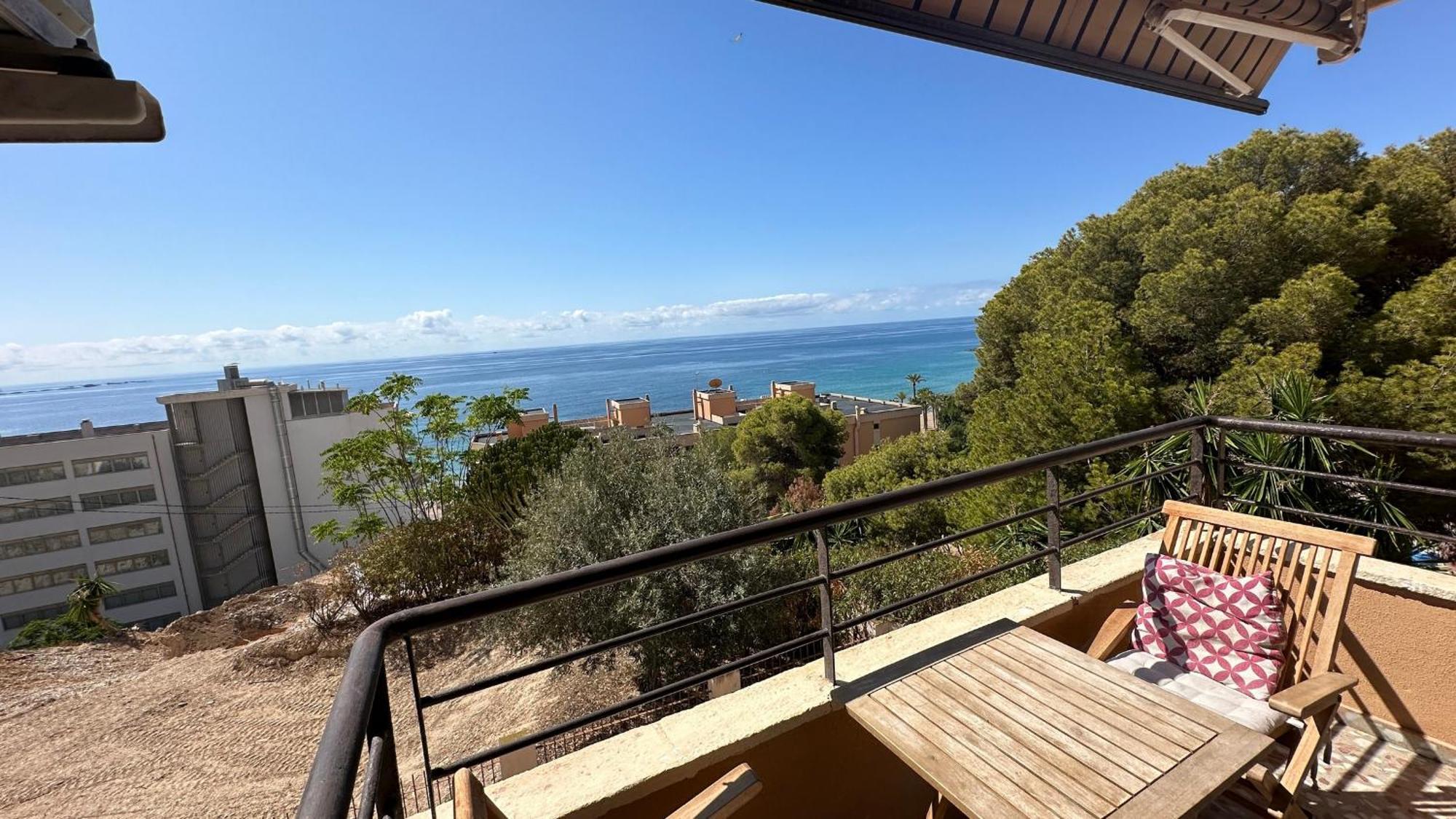 Pv20B, Amplio Apartamento Centrico, 50 Mt De La Playa Y Vistas Al Mar Villajoyosa Bagian luar foto